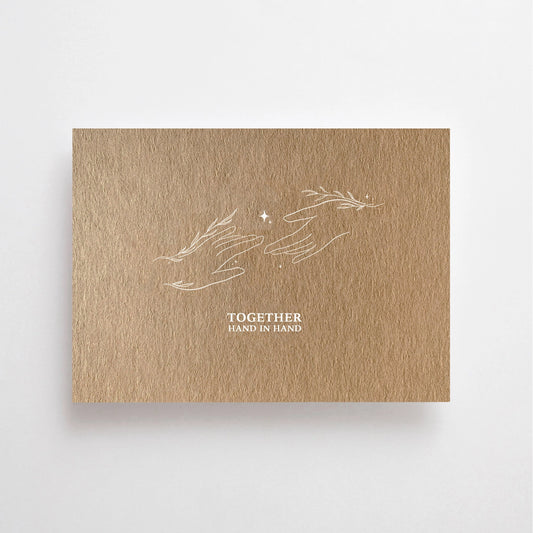 Carte postale épaisse Together