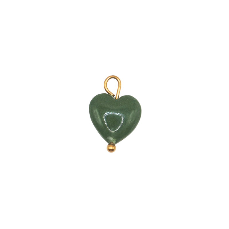 Coeur vert foncé