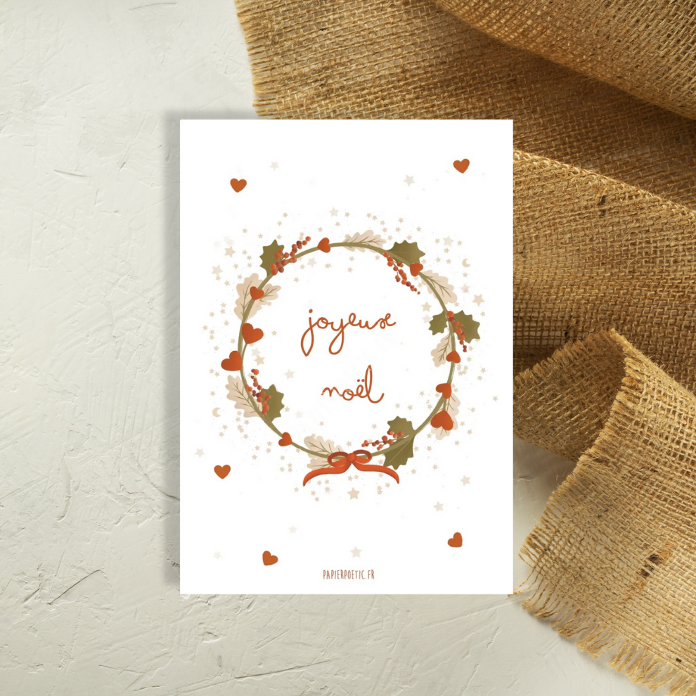 Carte postale joyeux noël