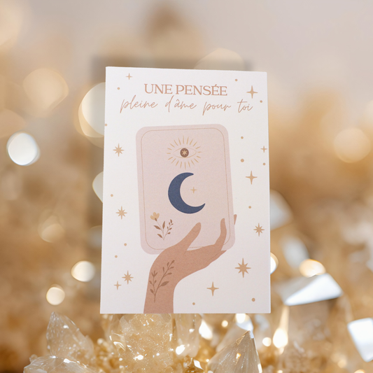 Carte postale mystique lune