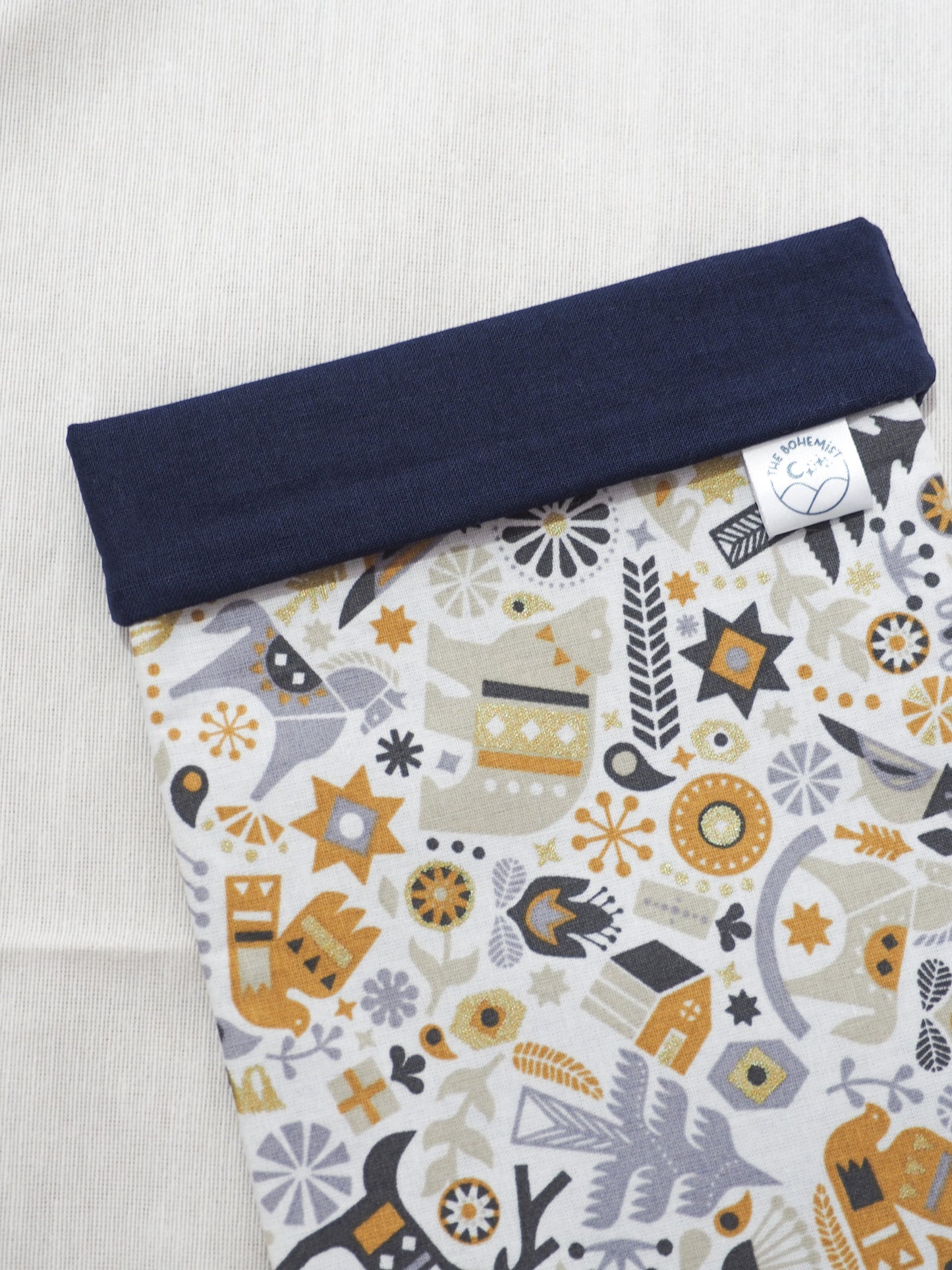 Pochette à livre poche • Noé bleu