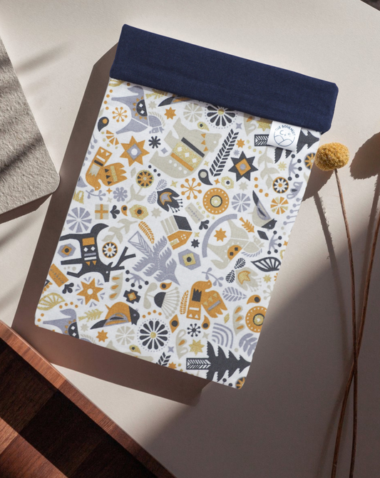 Pochette à livre poche • Noé bleu