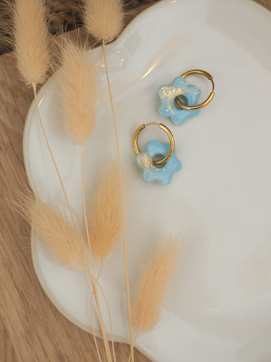 Cléo marbré bleu ciel