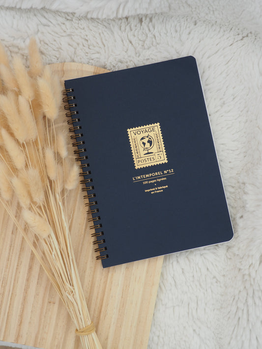 Carnet à spirales timbre