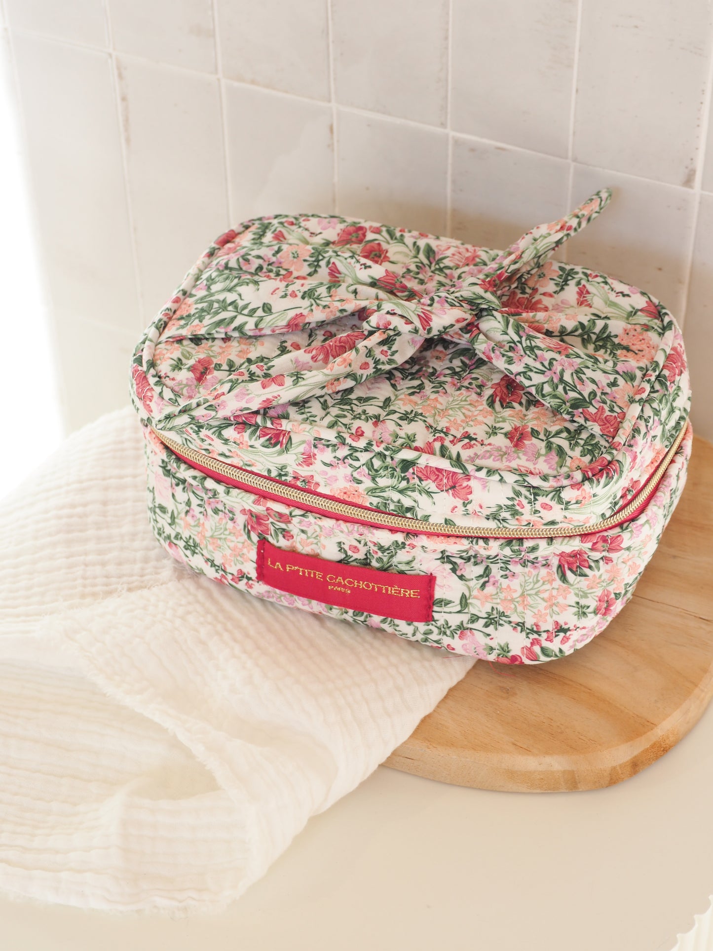 Vanity fleurs roses/vertes