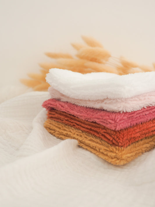 Lot de 5 petites lingettes lavables