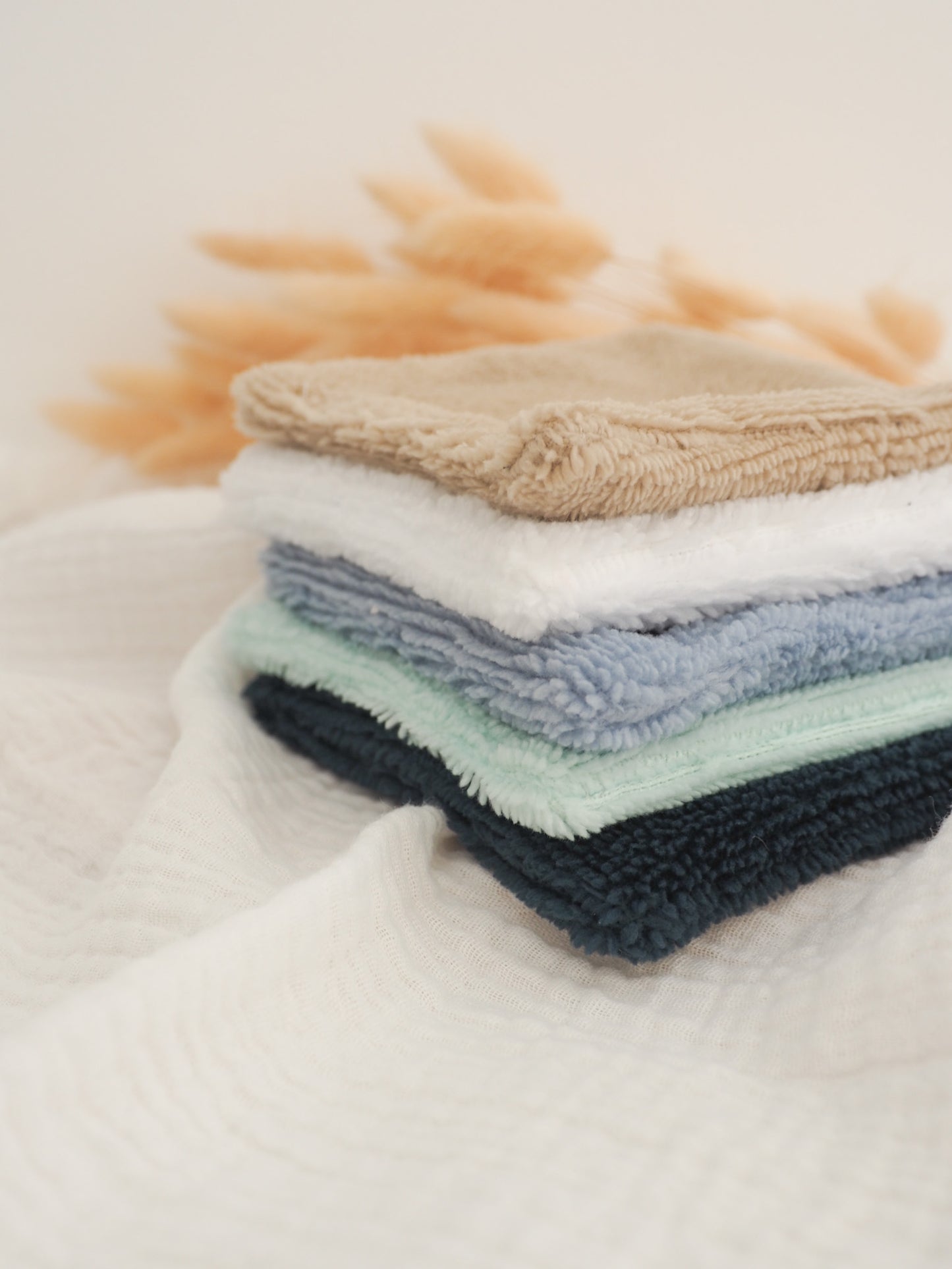 Lot de 5 petites lingettes lavables