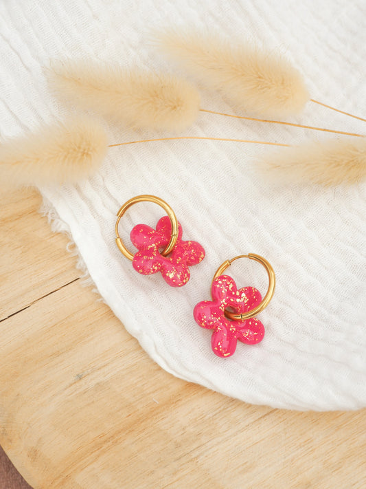 Lilou rose fuchsia et doré