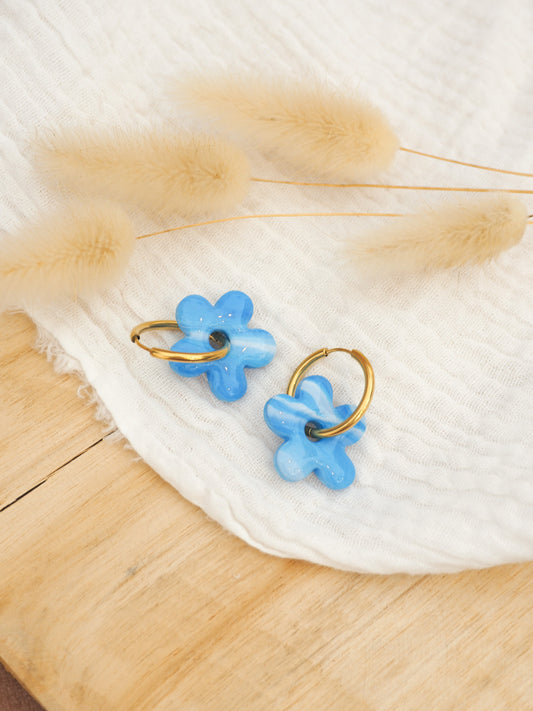 Lilou marbré bleu/blanc