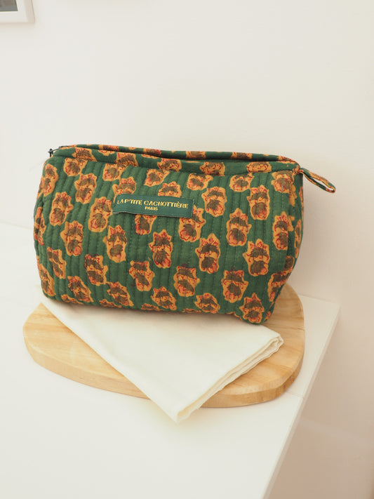 Trousse de toilette verte