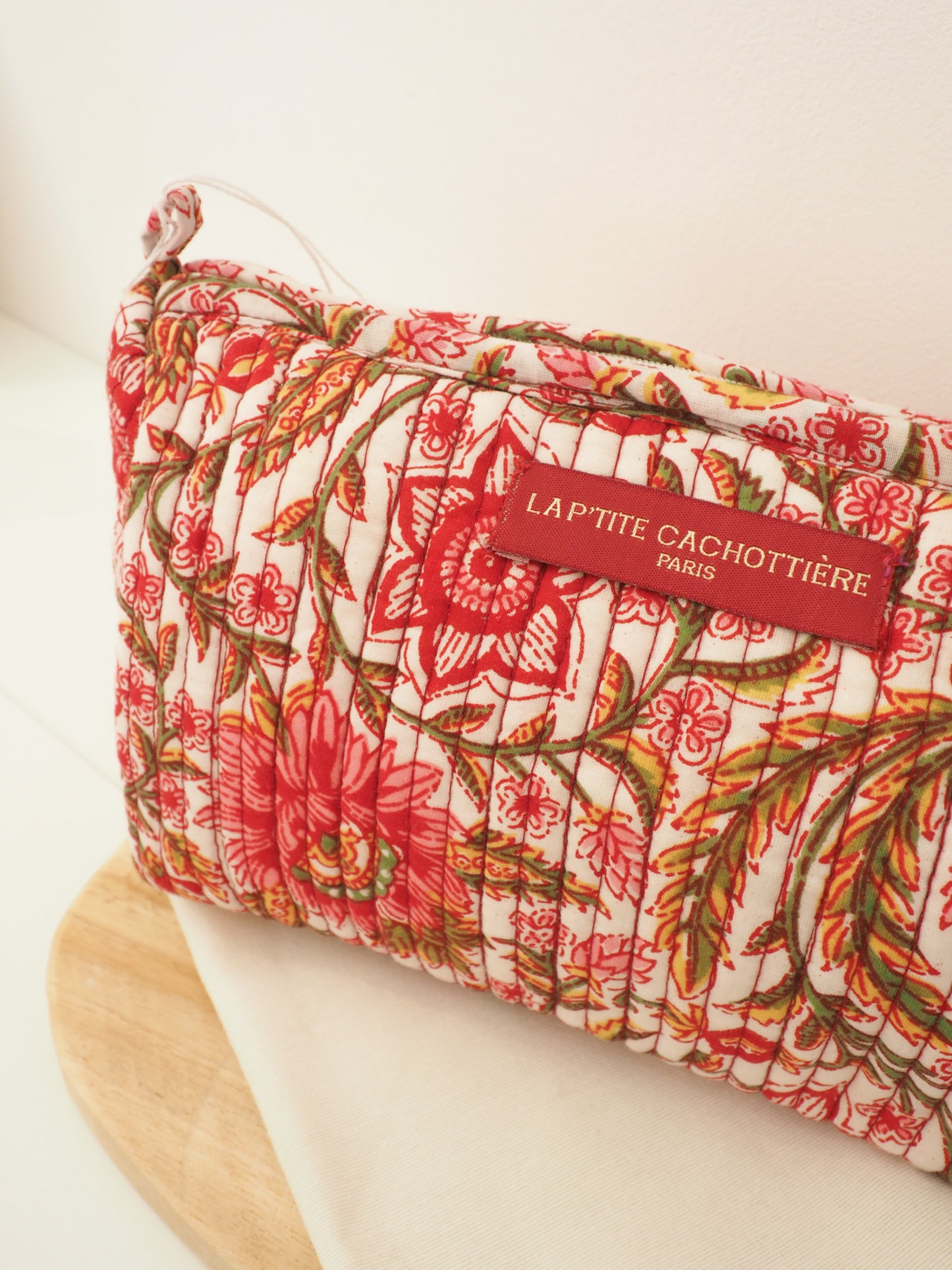 Trousse de toilette rouge