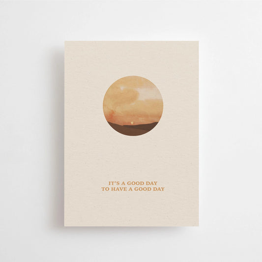 Carte postale épaisse It's a good day