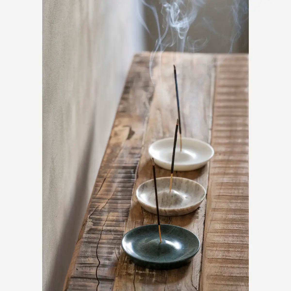 Porte encens marbre beige