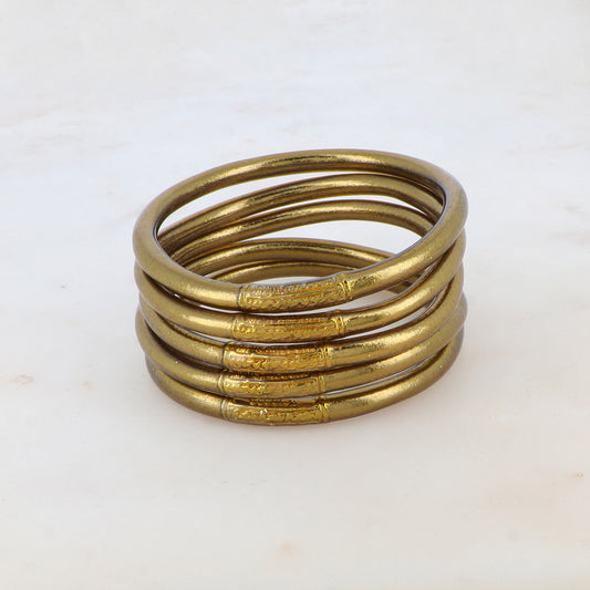 Jonc bouddhiste • Dark antic gold