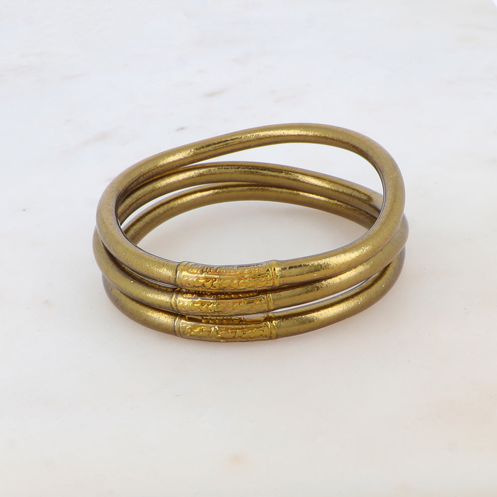 Jonc bouddhiste • Dark antic gold