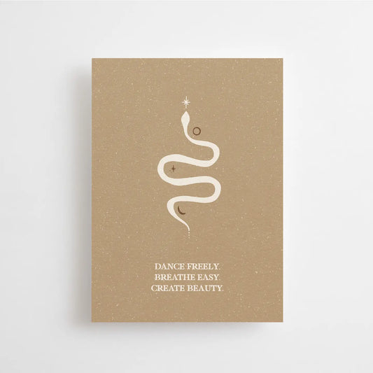 Mini carte épaisse serpent