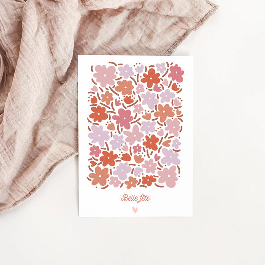 Carte postale belle fête