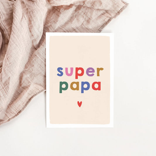 Carte postale super papa