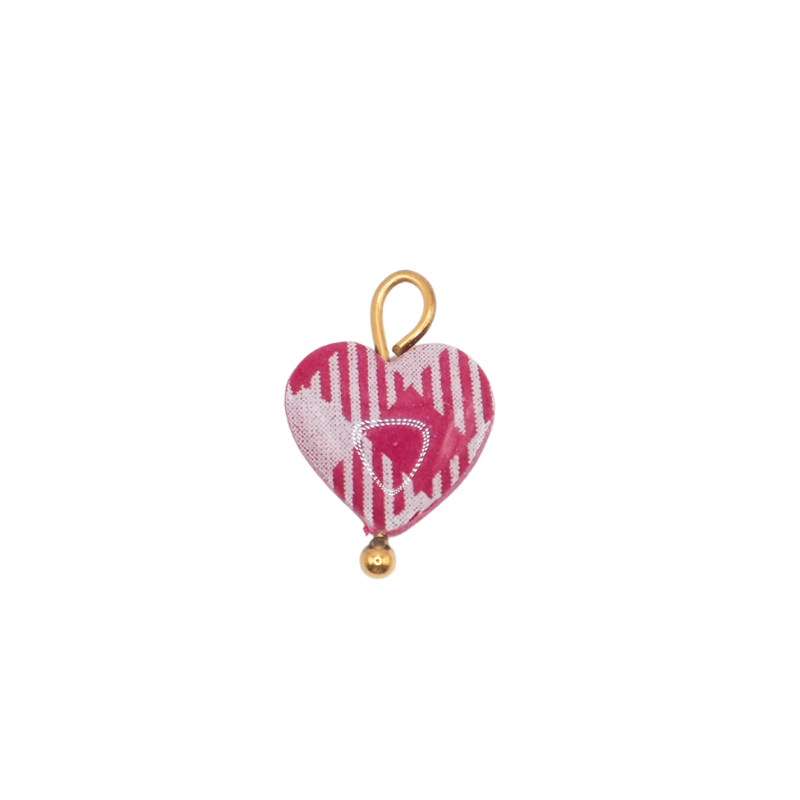Coeur vichy rose