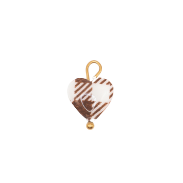 Coeur vichy marron