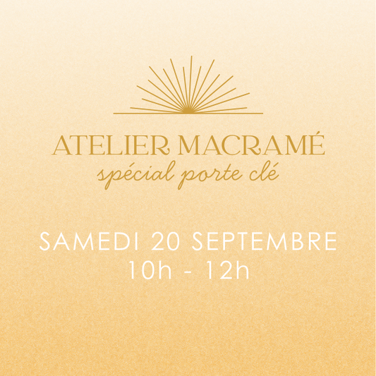 Atelier macramé 20/09
