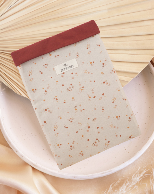 Pochette à livre broché • Fleurs d'automne