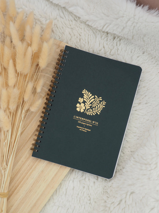 Carnet à spirales plantes