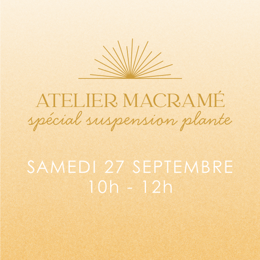 Atelier macramé 27/09