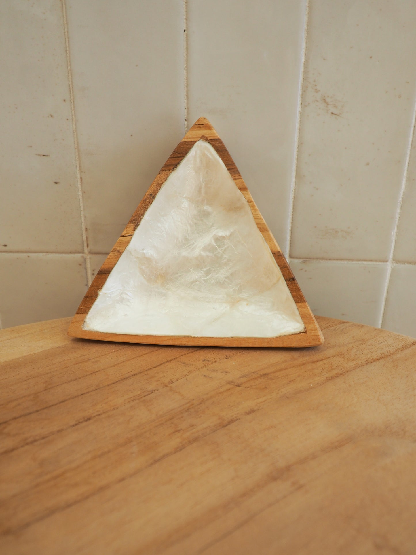 Coupelle nacre triangle