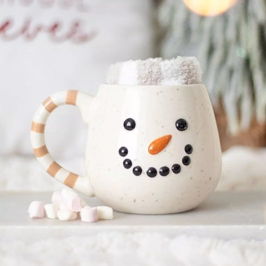 Tasse bonhomme de neige + chaussettes