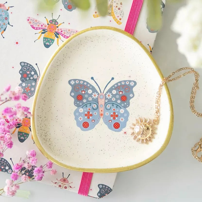 Coupelle papillon bleu