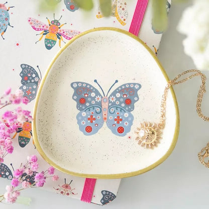 Coupelle papillon bleu