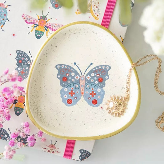 Coupelle papillon bleu