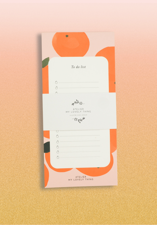 Bloc notes oranges