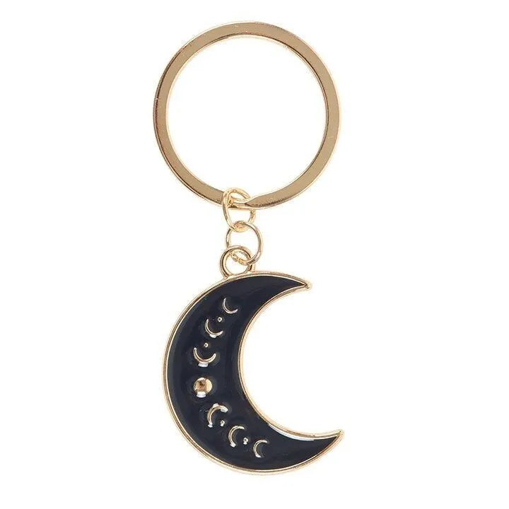 Porte clé lune bleue