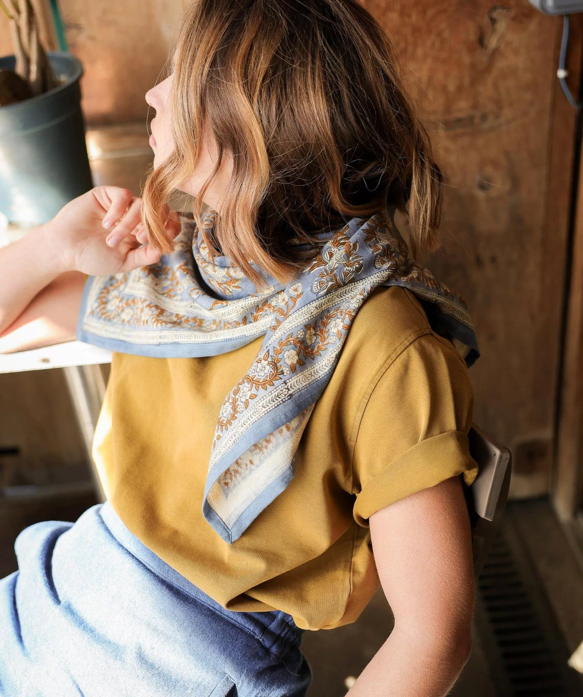 Foulard bleu