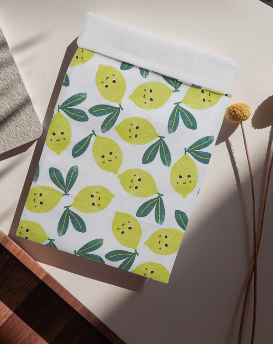 Pochette à livre poche • Citron blanc