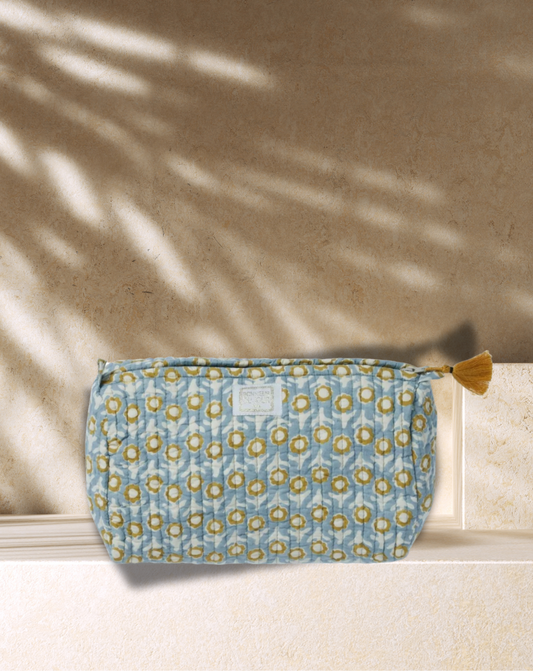 Trousse de toilette bleue