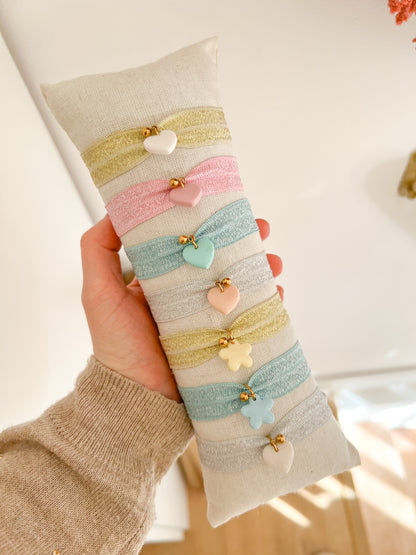 Bracelet ruban paillettes