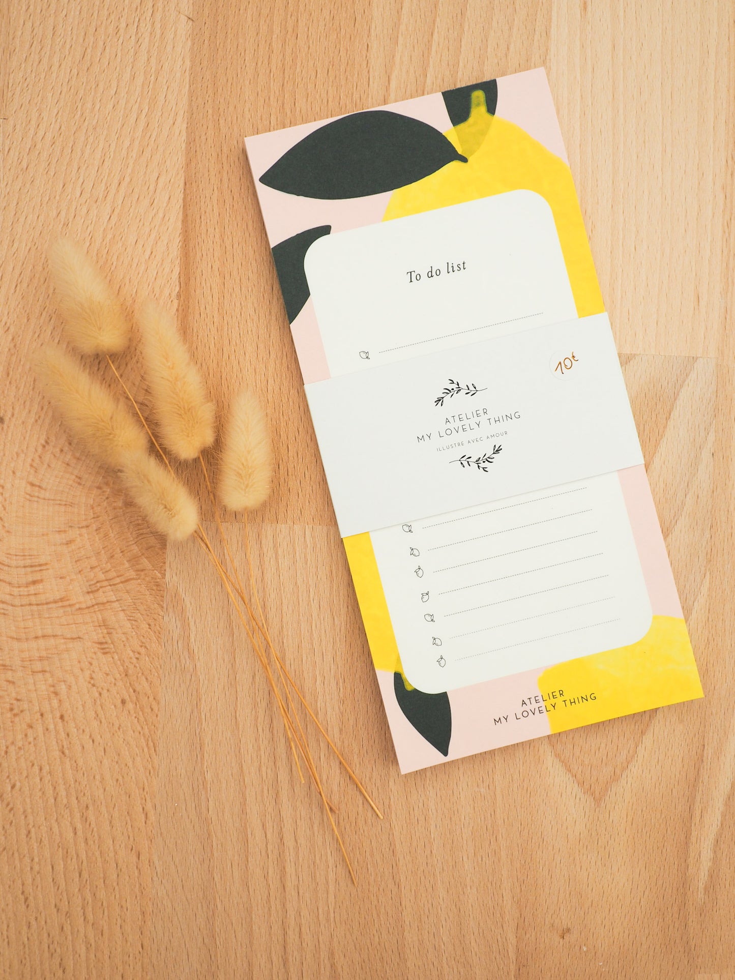 Bloc notes citrons