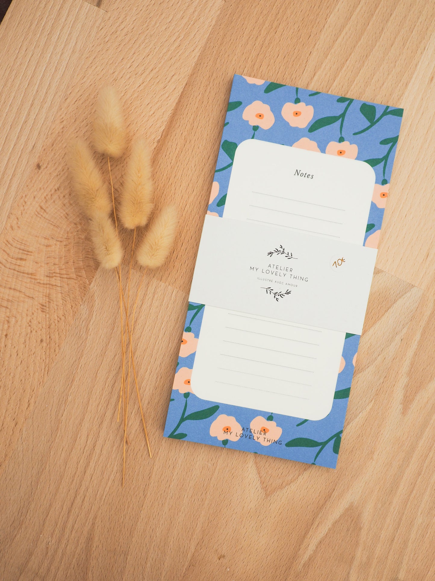 Bloc notes bleuets