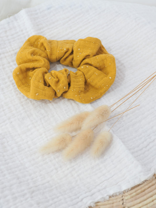 Chouchou moutarde pailleté