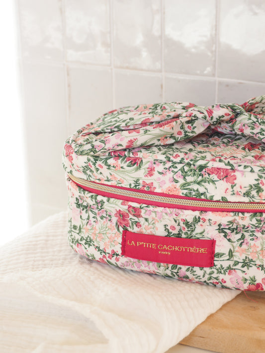 Vanity fleurs roses/vertes