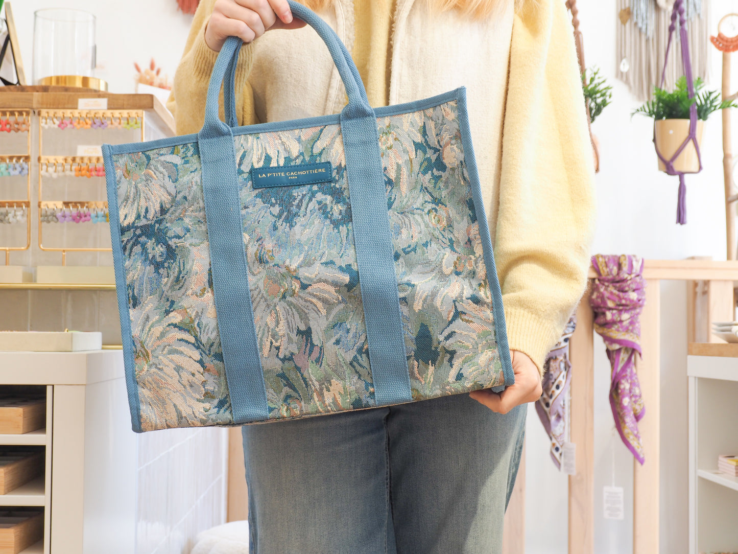 Sac cabas bleu