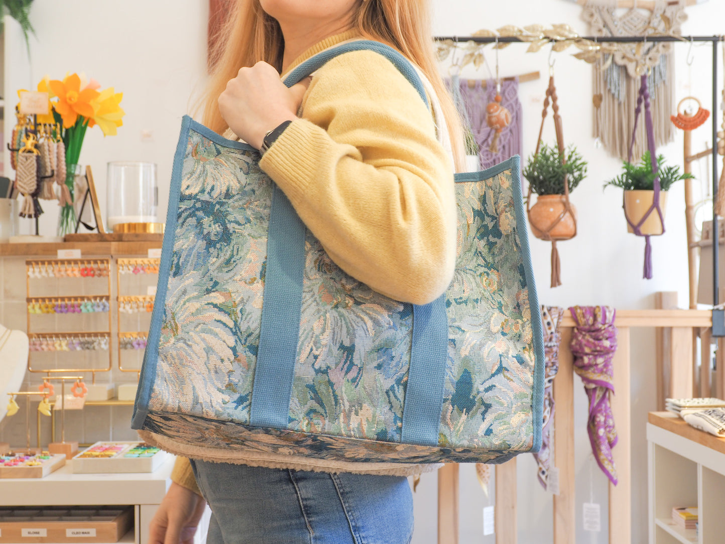 Sac cabas bleu