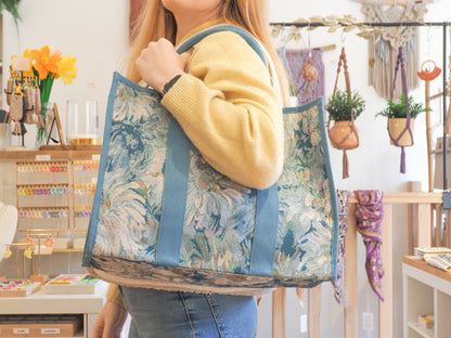 Sac cabas bleu