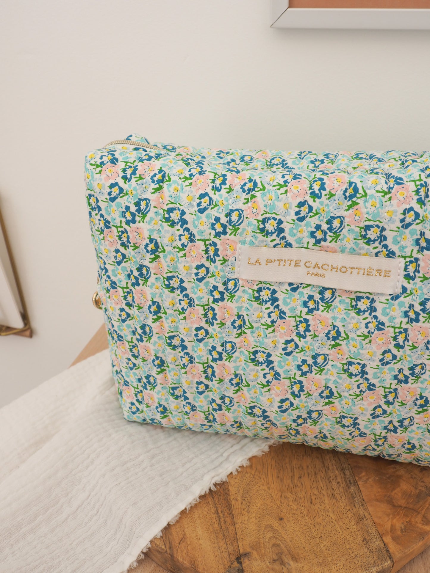 Trousse de toilette fleurie