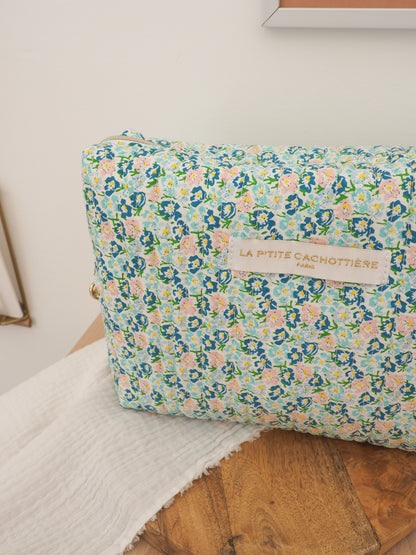 Trousse de toilette fleurie