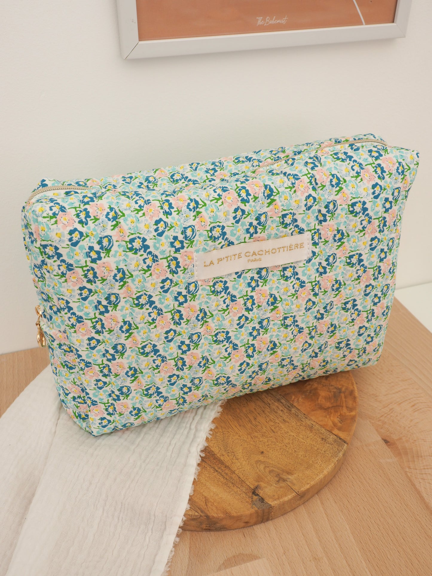 Trousse de toilette fleurie