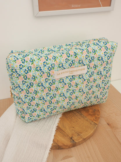 Trousse de toilette fleurie